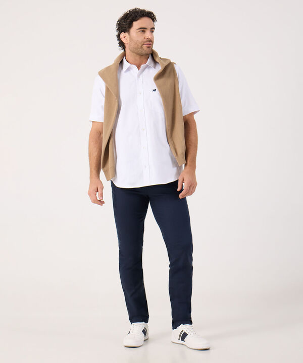 Camisa Unicolor Con Bolsillo  image number null
